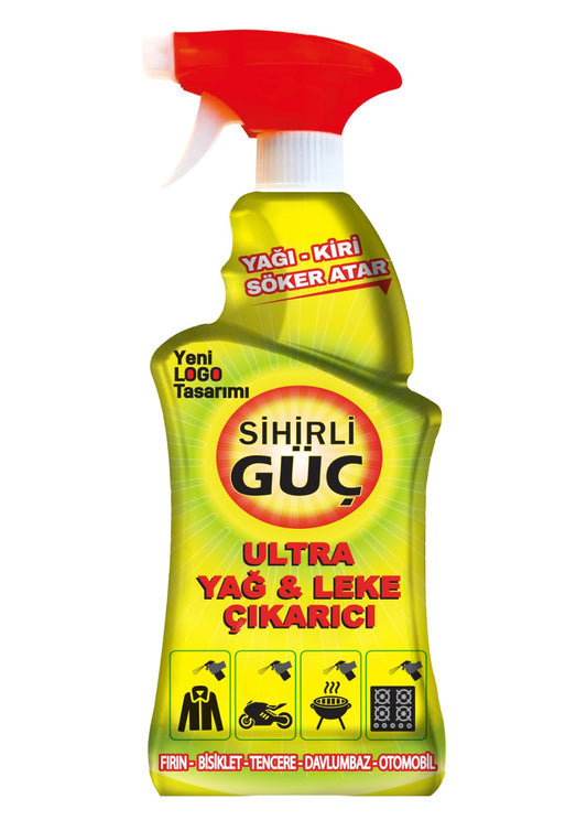 SİHİRLİ GÜÇ EXTRA GÜÇLÜ YAĞ VE LEKE ÇIKARICI 750 ML (16'lı Koli)
