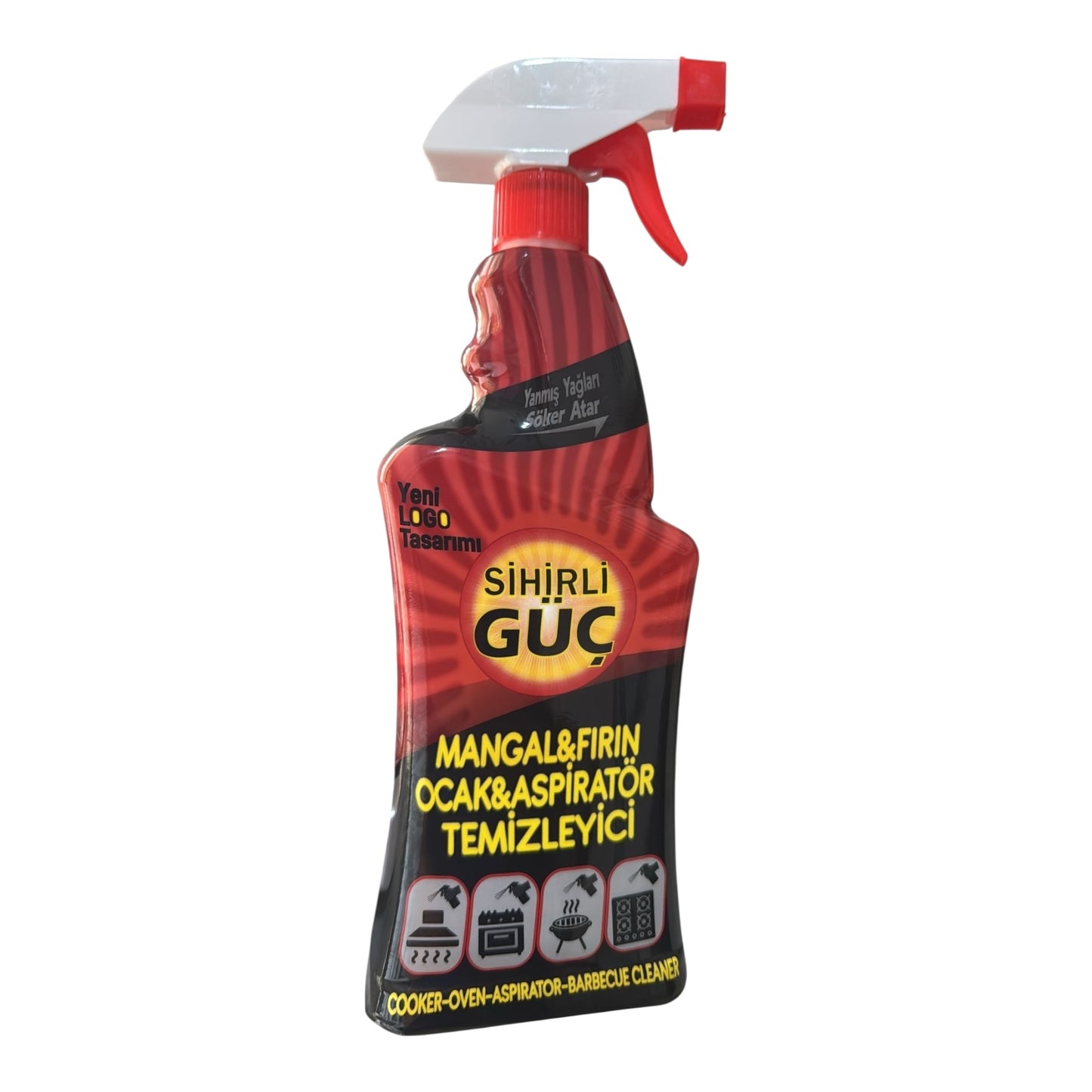 SİHİRLİ GÜÇ FIRIN-OCAK-MANGAL-ASPİRATÖR TEMİZLEYİCİ (AKTİF KÖPÜK) 500 ML (16'lı Koli)