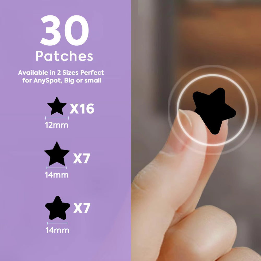 Mari Care Feel Cute Pimple Patches - Superstars Edition Siyah 30 Adet