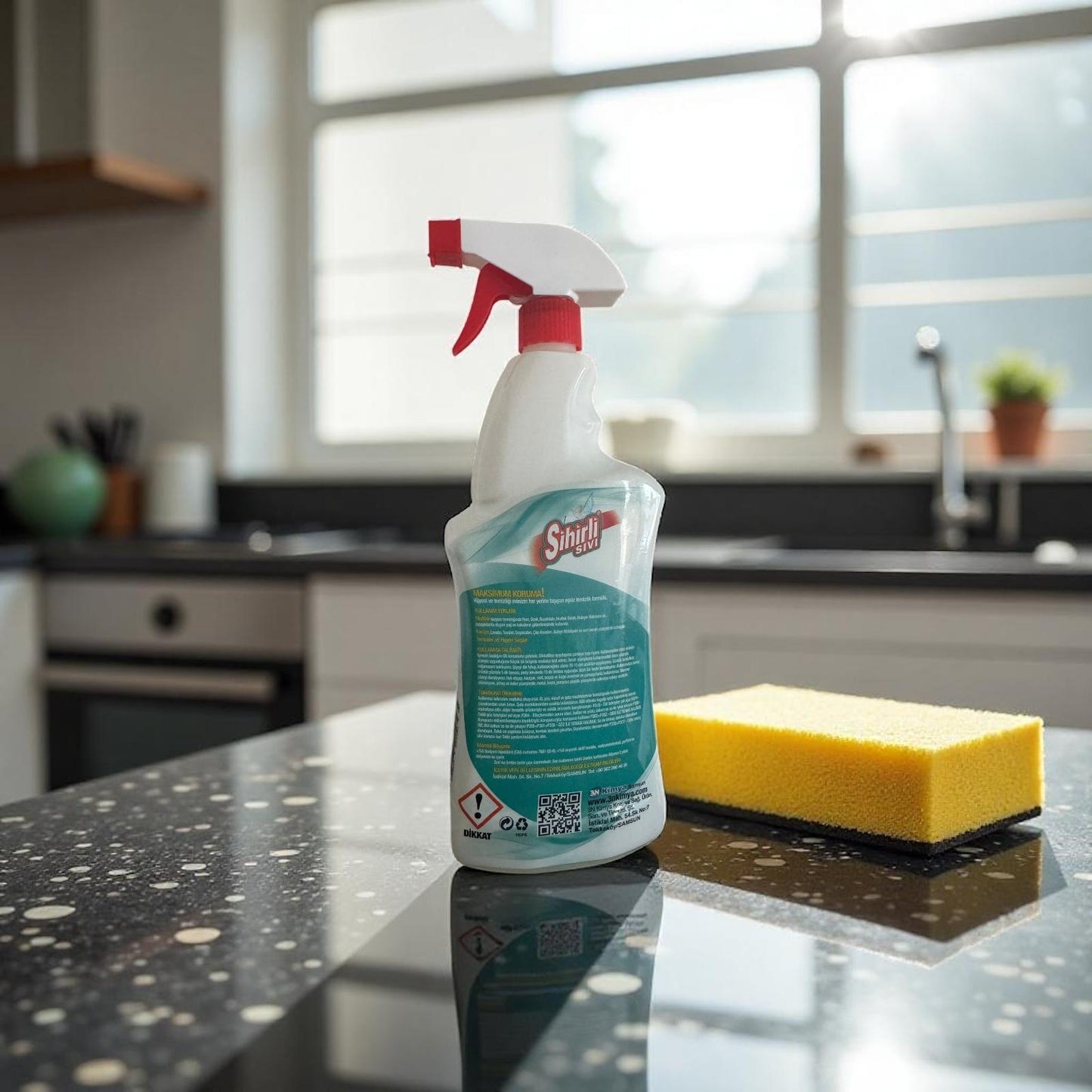 SİHİRLİ HİJYEN ÇAMAŞIR SUYU KATKILI TEMİZLEYİCİ MUTFAK & BANYO 750 ML (16'lı Koli)