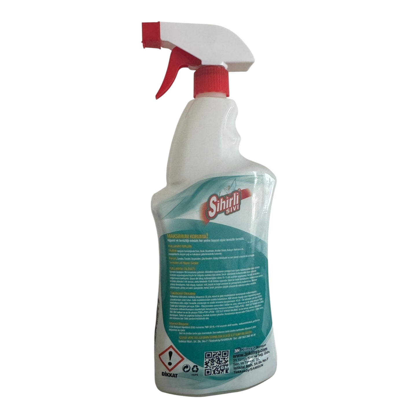 SİHİRLİ HİJYEN ÇAMAŞIR SUYU KATKILI TEMİZLEYİCİ MUTFAK & BANYO 750 ML (16'lı Koli)