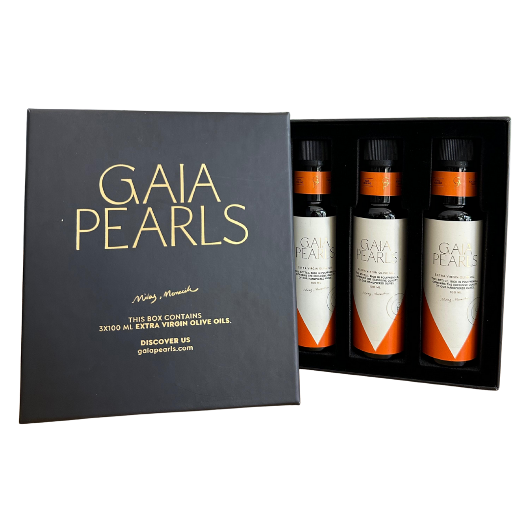 Gaia Pearls Hediyelik Turuncu Seri Erken Hasat Soğuk Sıkım 3x100ml