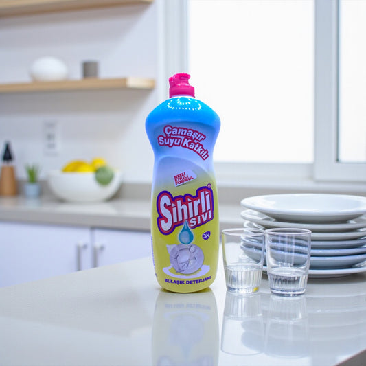 SİHİRLİ SIVI ÇAMAŞIR SUYU KATKILI BULAŞIK DETERJANI 650 ml (20'li koli)