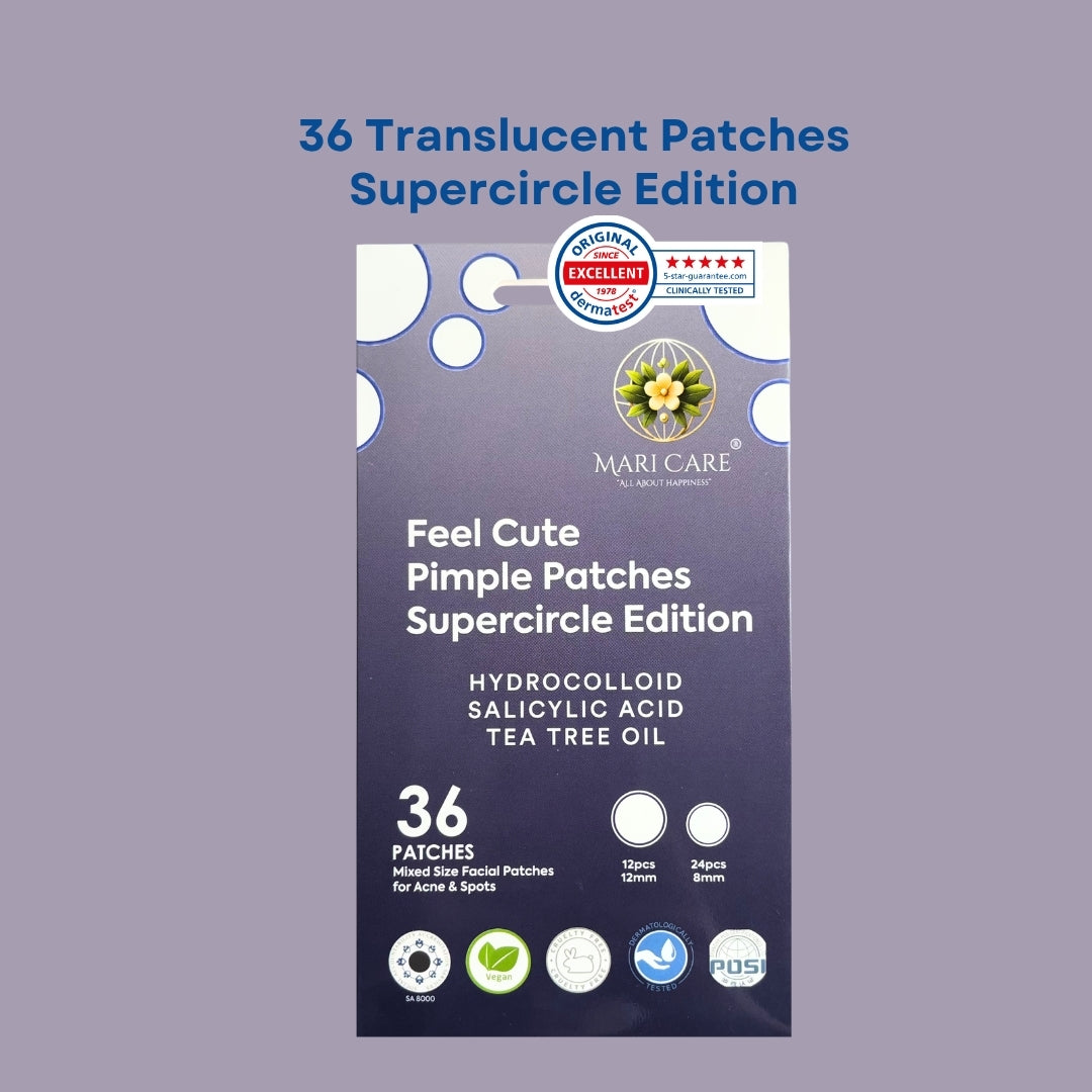 Mari Care Feel Cute Pimple Patches - Supercircle Edition Şeffaf 36 Adet