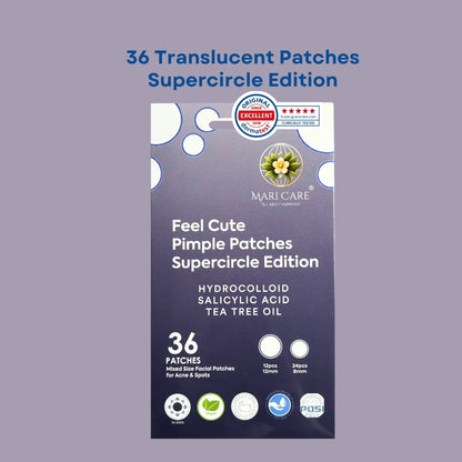 Mari Care Feel Cute Pimple Patches - Supercircle Edition Şeffaf 36 Adet