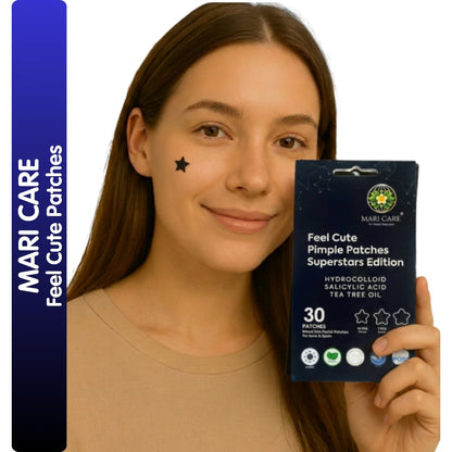 Mari Care Feel Cute Pimple Patches - Superstars Edition Siyah 30 Adet