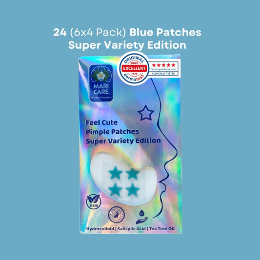 Mari Care Feel Cute Pimple Patches - Super Variety Edition Mavi Turkuaz