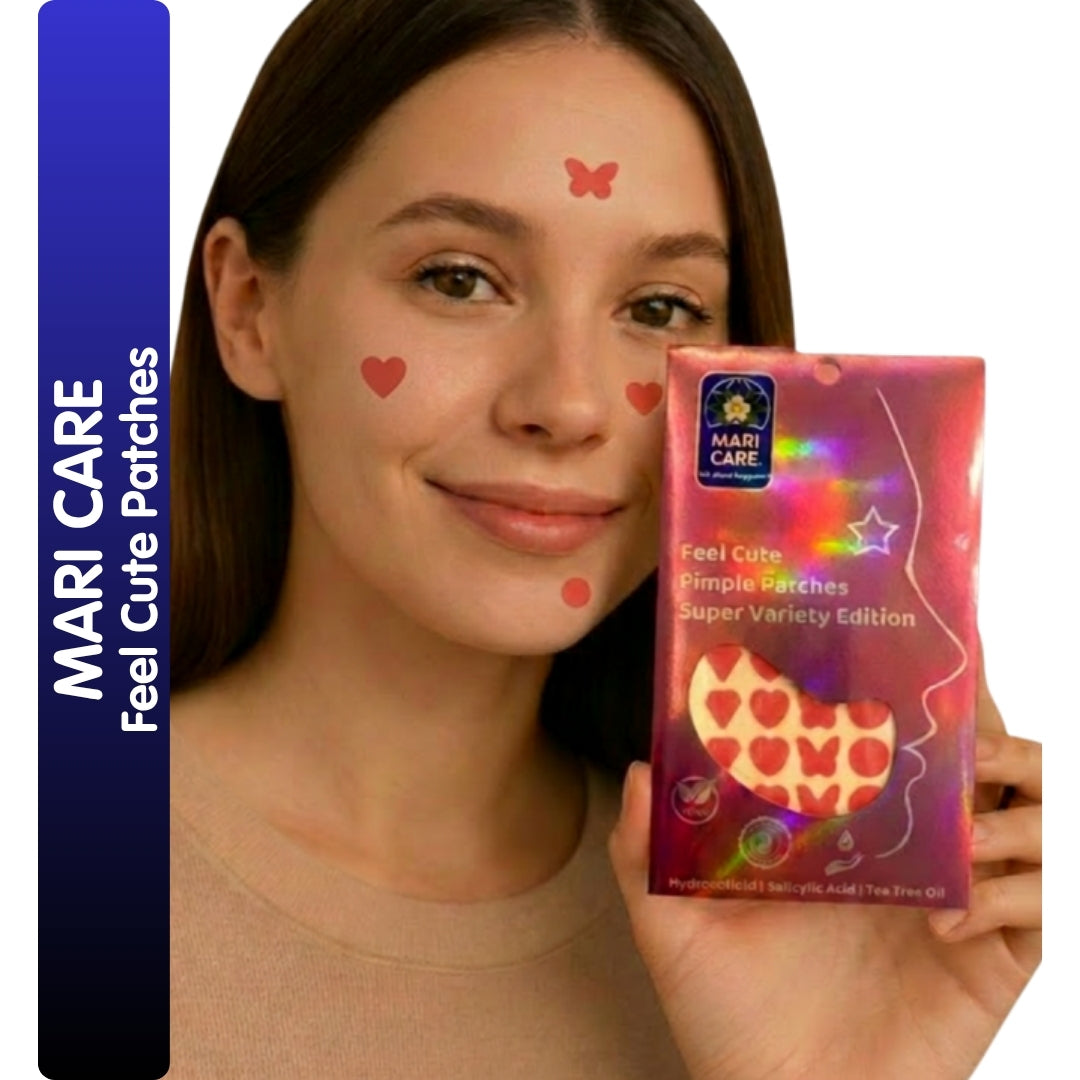 Mari Care Feel Cute Pimple Patches - Super Variety Edition Pembe 24 Adet