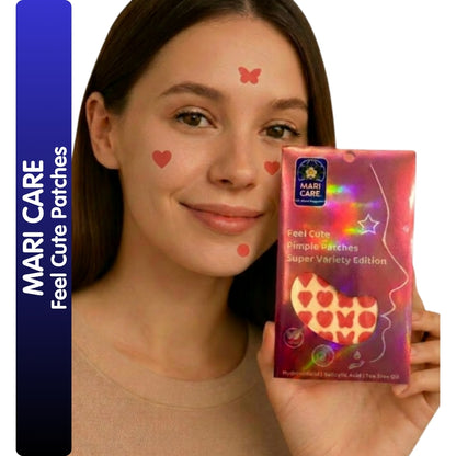 Mari Care Feel Cute Pimple Patches - Super Variety Edition Pembe 24 Adet