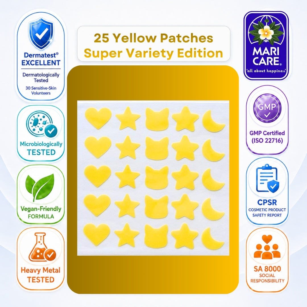 Mari Care Feel Cute Pimple Patches - Super Variety Edition Sarı 25 Adet