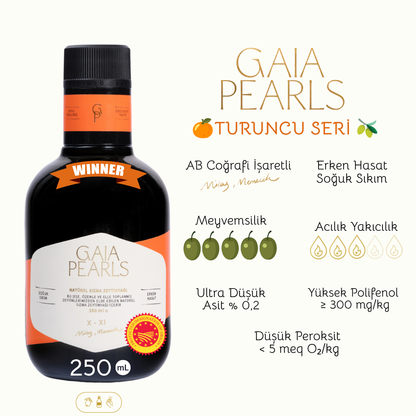 Gaia Pearls Gurme Set - Yeşil & Turuncu Seri 250ml 2'li Set