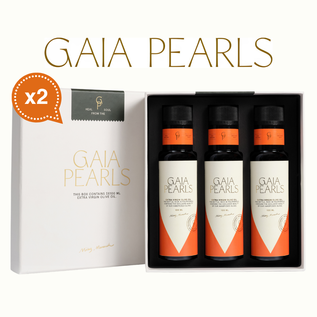 Gaia Pearls Karma Hediyelik Set - Yeşil & Turuncu Seri 3x100ml 4'lü Set