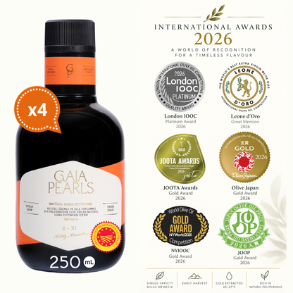 Gaia Pearls Turuncu Seri - Erken Hasat Soğuk Sıkım 250ml 4'lü Set