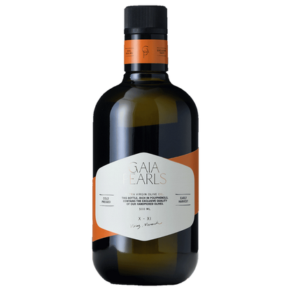 Gaia Pearls Turuncu Seri - Erken Hasat Soğuk Sıkım Natürel Sızma Zeytinyağı