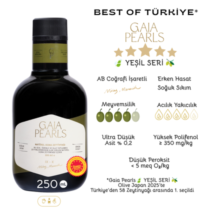 Gaia Pearls Gurme Set - Yeşil & Turuncu Seri 250ml 2'li Set