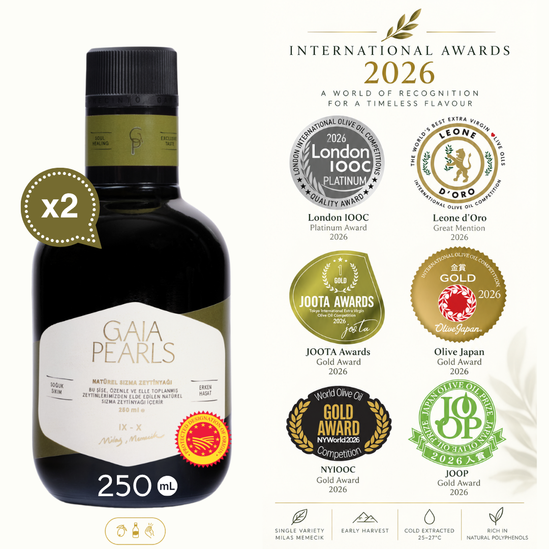 Gaia Pearls Yeşil Seri - Erken Hasat Soğuk Sıkım 250ml 2'li Set