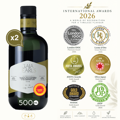 Gaia Pearls Yeşil Seri - Erken Hasat Soğuk Sıkım 500ml 2'li Set
