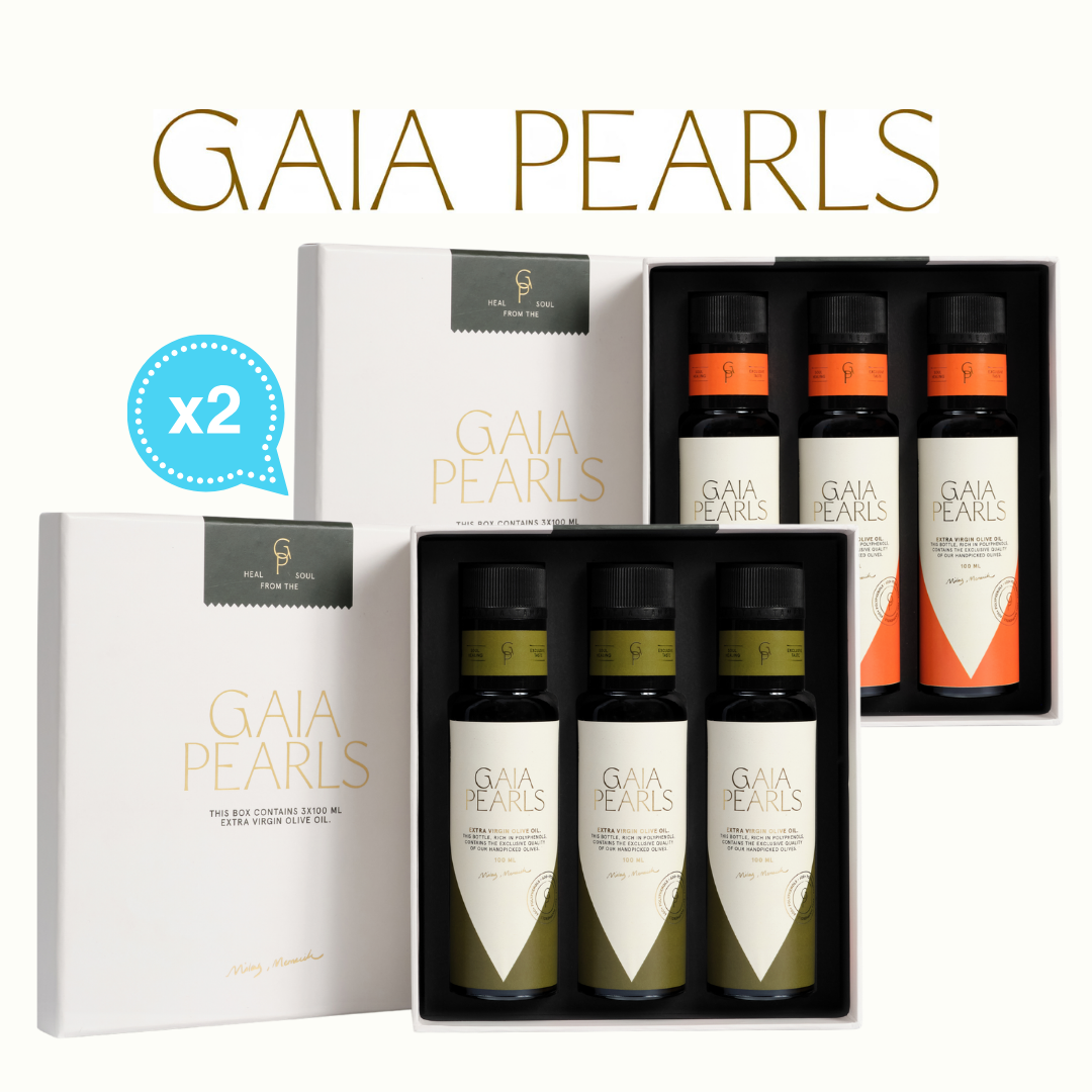 Gaia Pearls Karma Hediyelik Set - Yeşil & Turuncu Seri 3x100ml 2'li Set