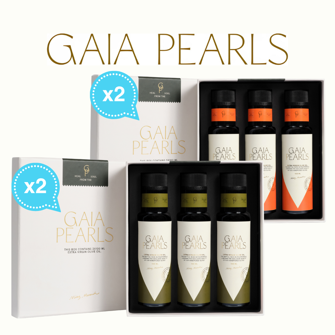 Gaia Pearls Karma Hediyelik Set - Yeşil & Turuncu Seri 3x100ml 4'lü Set